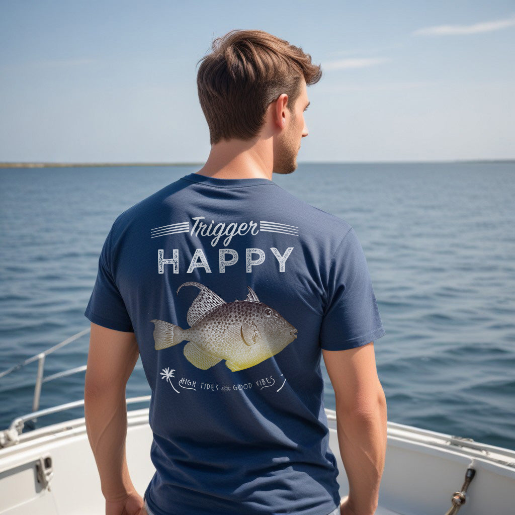Trigger Happy Tee - Heather Navy