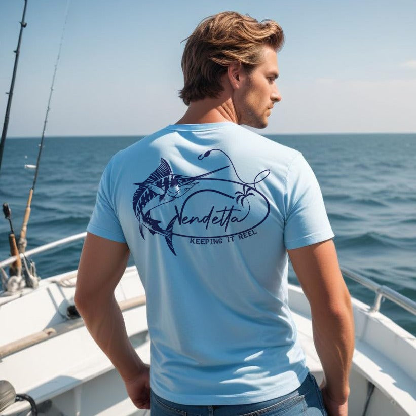 Keeping it Reel Unisex Tee - Ocean Blue