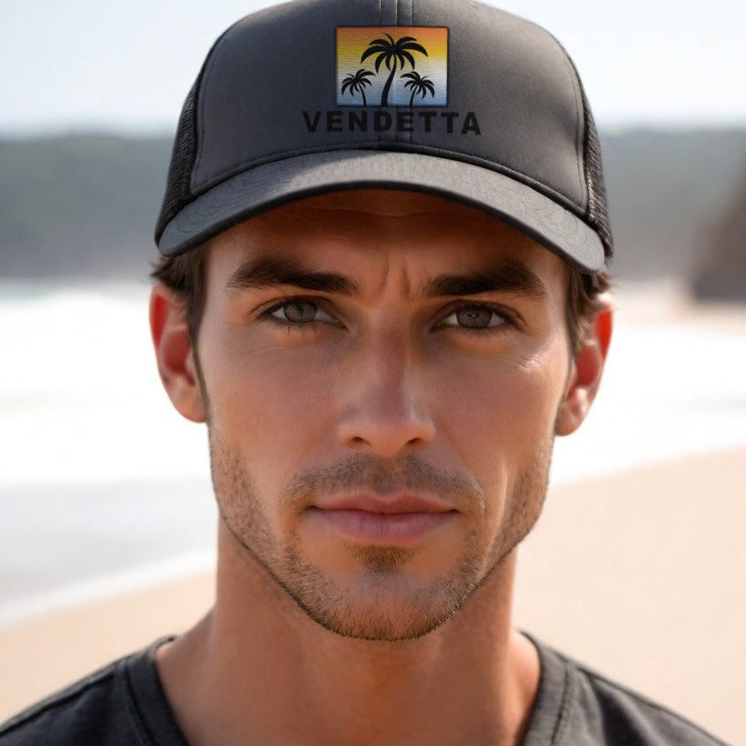 Vendetta Sunset Snapback Trucker Hat