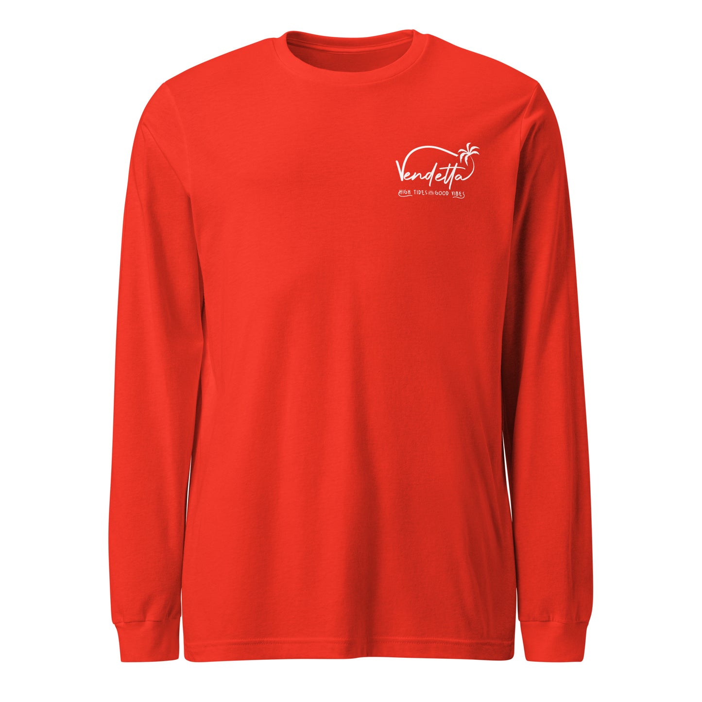 Happiness Comes in Waves Long Sleeve Tee - Poppy