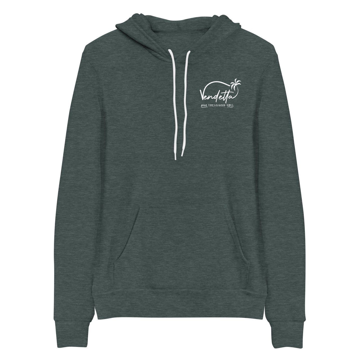Vendetta Forever Stoked Lightweight Hoodie - Heather Forest Green