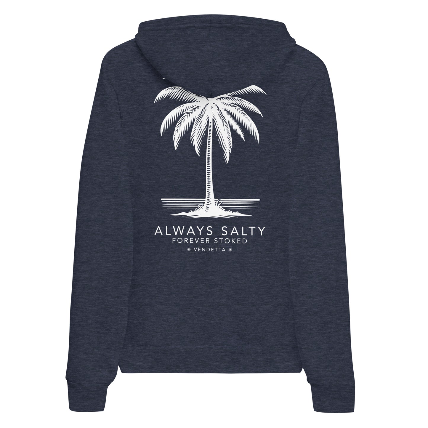 Vendetta Forever Stoked Lightweight Hoodie - Heather Navy