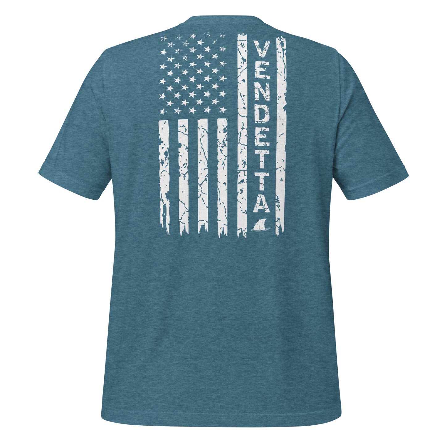 All American Vendetta Unisex Tee - Heather Deep Teal
