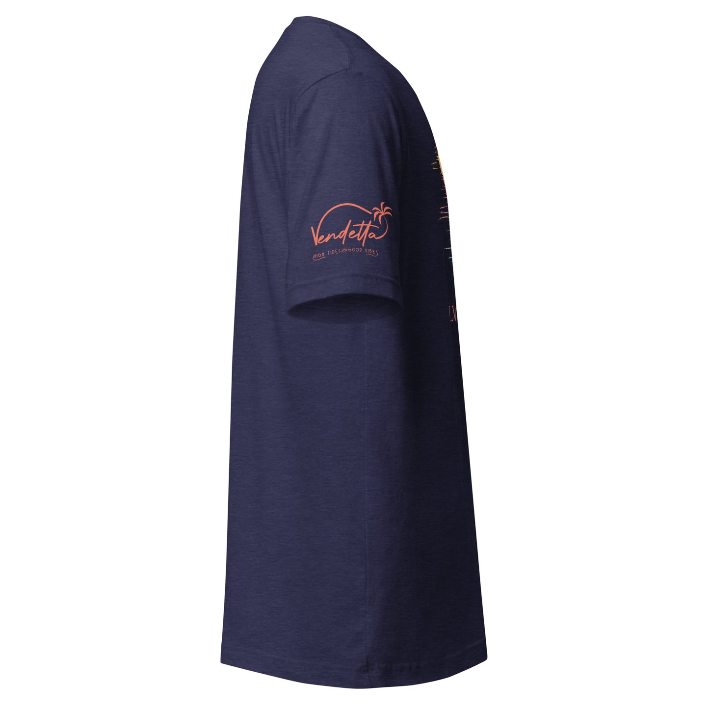 Salty Palms Tee - Heather Midnight Navy