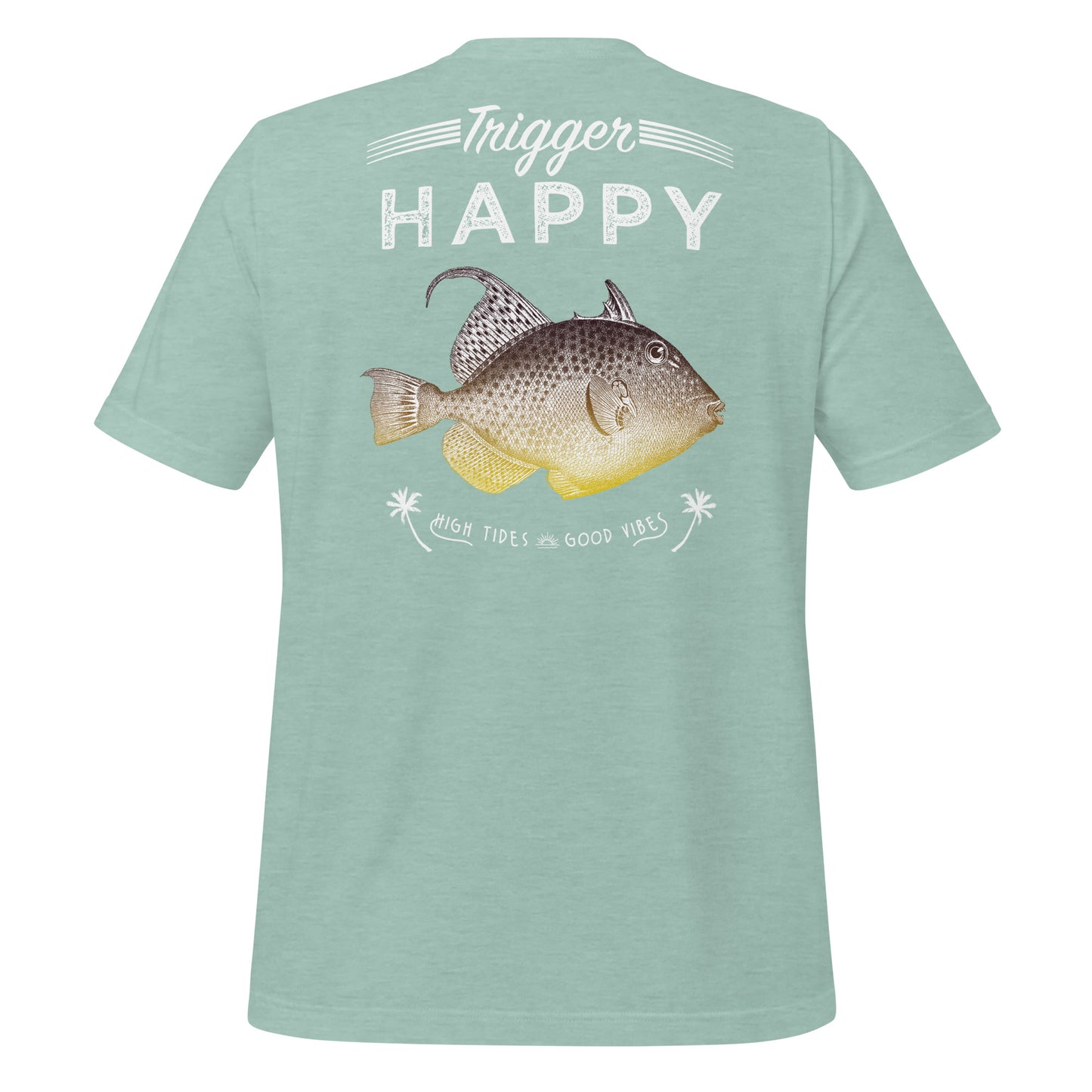 Trigger Happy Tee - Heather Prism Dusty Blue
