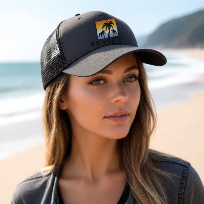 Vendetta Sunset Snapback Trucker Hat