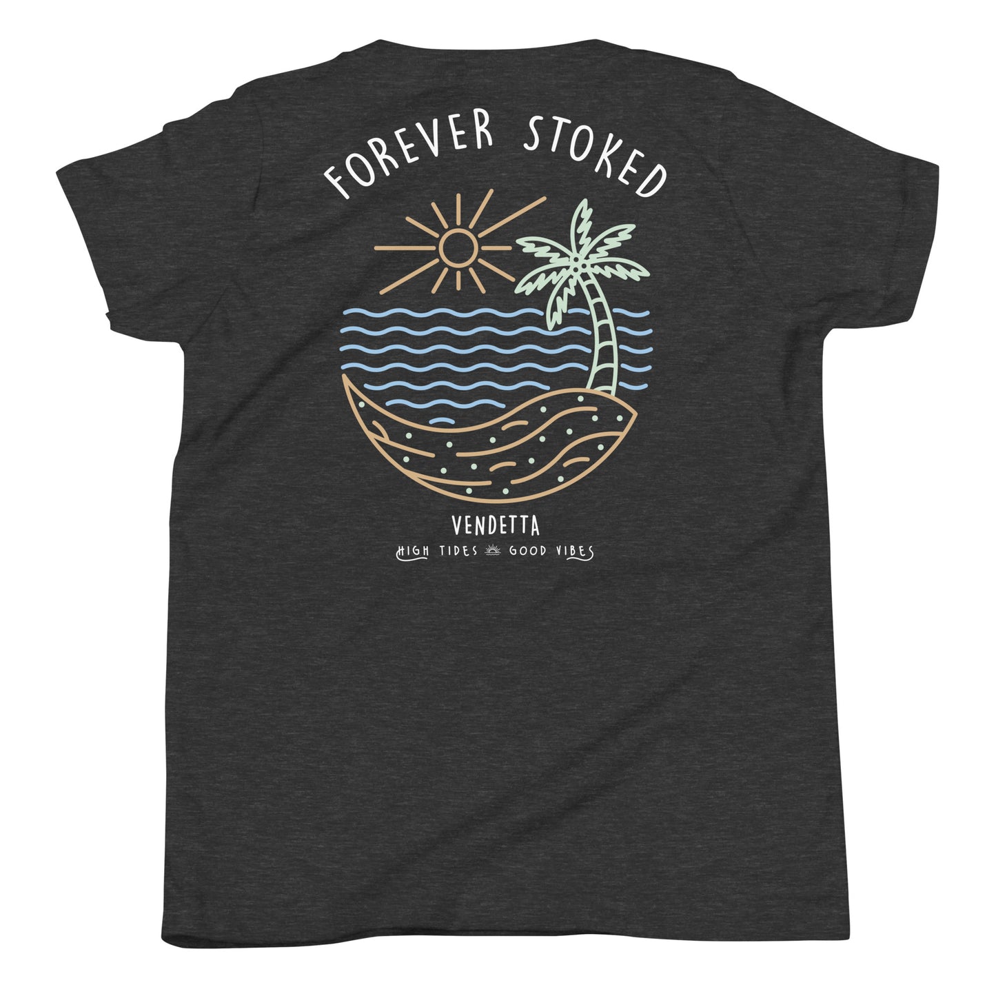 Youth Forever Stoked T-Shirt - Dark Gray Heather