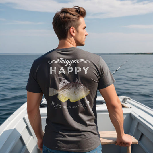 Trigger Happy Tee - Dark Gray Heather
