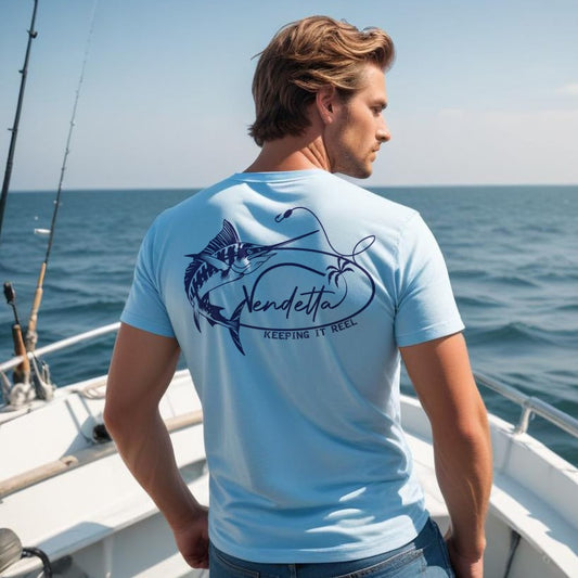Keeping it Reel Unisex Tee - Ocean Blue