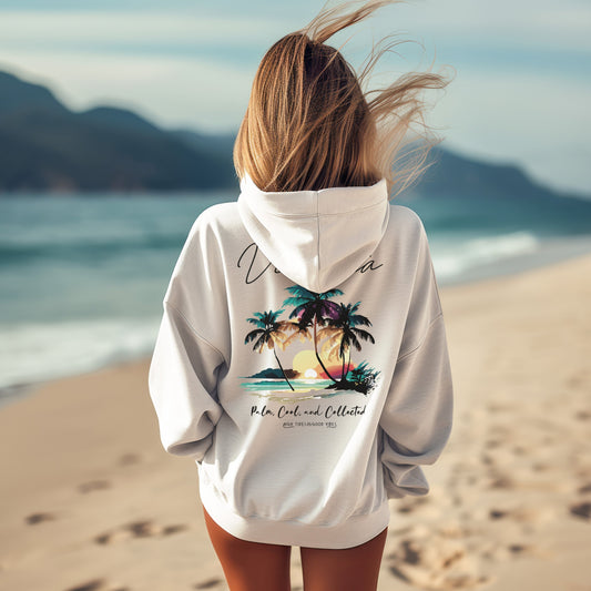Palm, Cool, and Collected Beach Hoodie